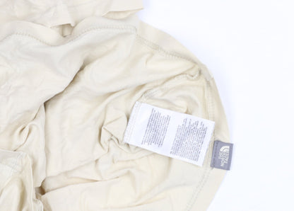 The North Face Men's Beige Cotton Jersey Short Sleeve T-Shirt XS