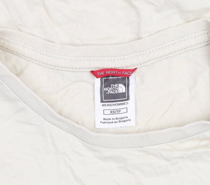 The North Face Men's Beige Cotton Jersey Short Sleeve T-Shirt XS