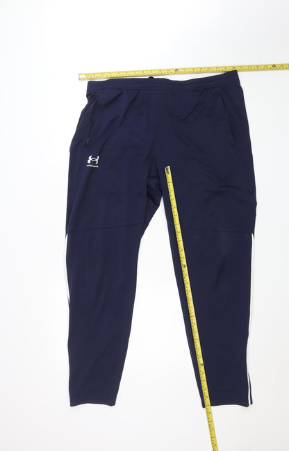 Under Armour Men's Blue 2XL Tapered Track Pants Athletic Fit