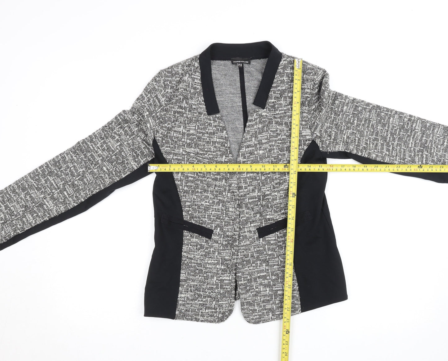 Womens UK Size 10 Warehouse Black Basic Jacket