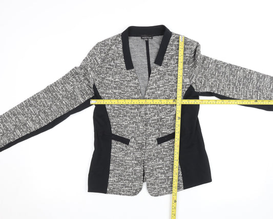 Womens UK Size 10 Warehouse Black Basic Jacket