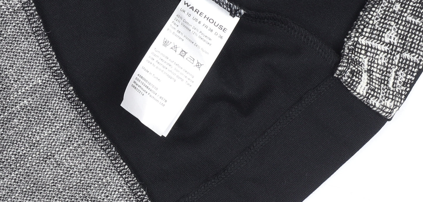 Womens UK Size 10 Warehouse Black Basic Jacket