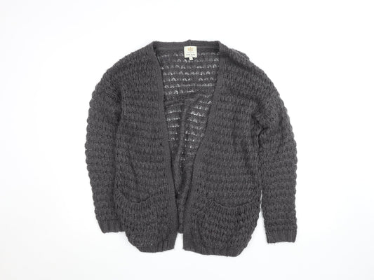 Womens UK Size 6 River Island Grey Cardigan Jumper