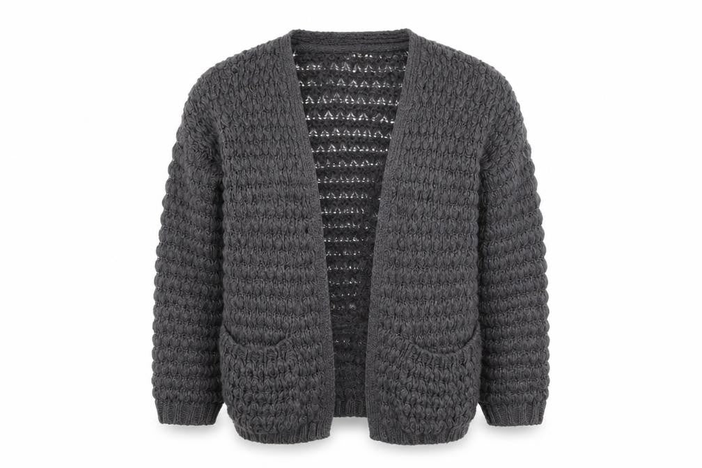 Womens UK Size 6 River Island Grey Cardigan Jumper