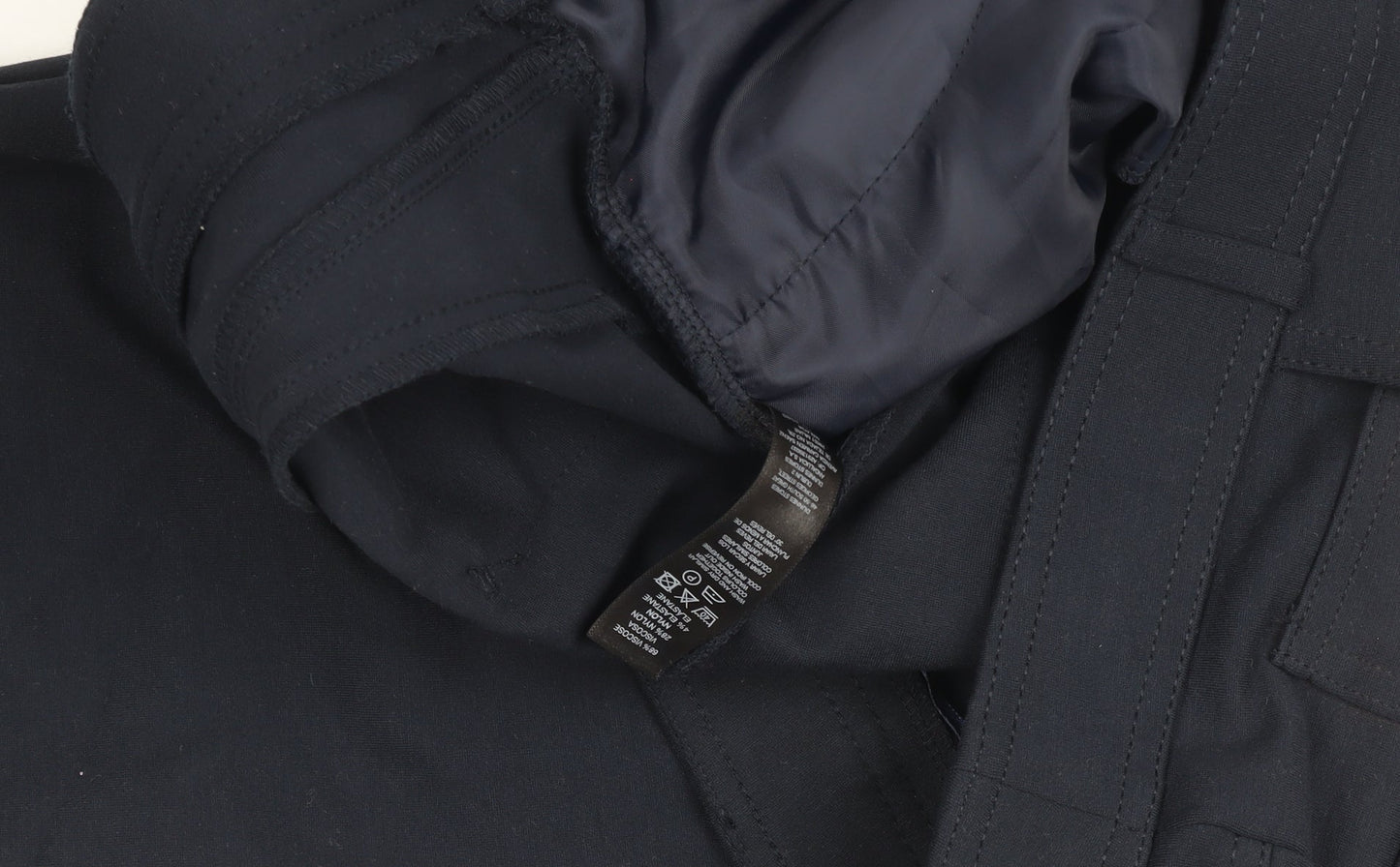 Womens UK Size 14 Dunnes Slim Fit Casual Workwear Black Trousers