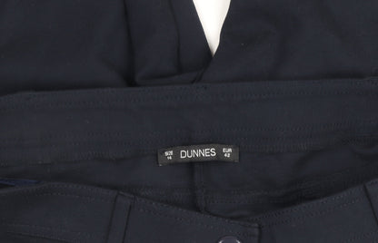 Womens UK Size 14 Dunnes Slim Fit Casual Workwear Black Trousers