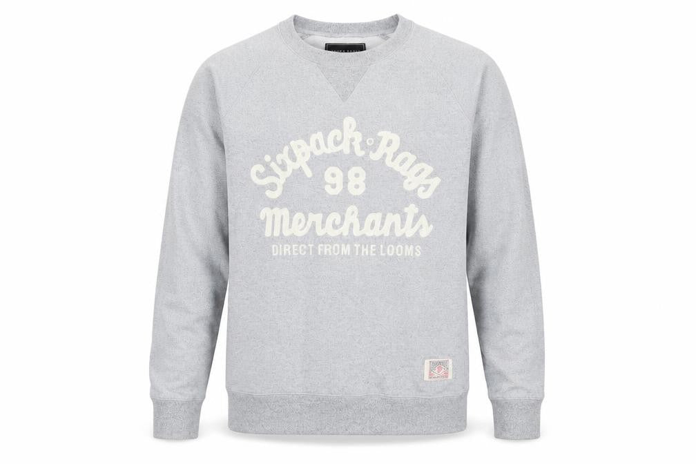 Mens UK Size M Sixpack France Grey Pullover Sweatshirt