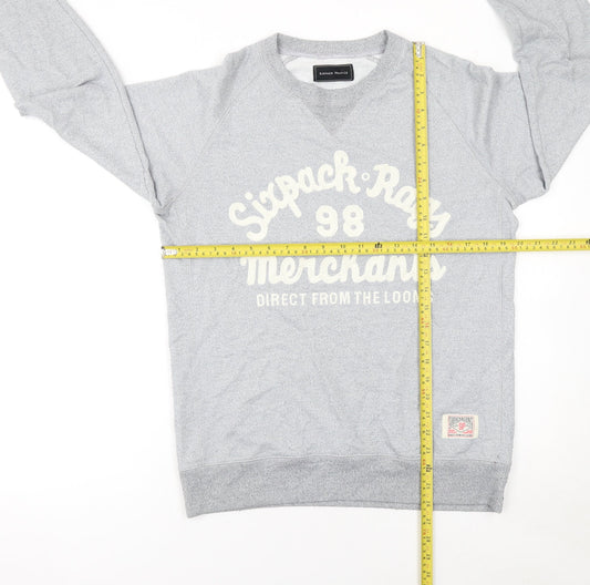 Mens UK Size M Sixpack France Grey Pullover Sweatshirt