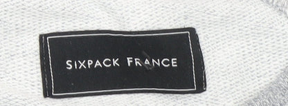 Mens UK Size M Sixpack France Grey Pullover Sweatshirt