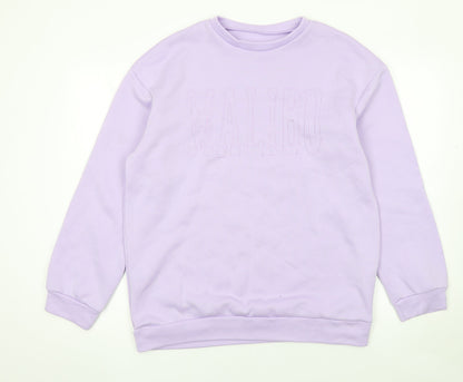 Womens UK Size 10 SheIn Purple Pullover Sweatshirt