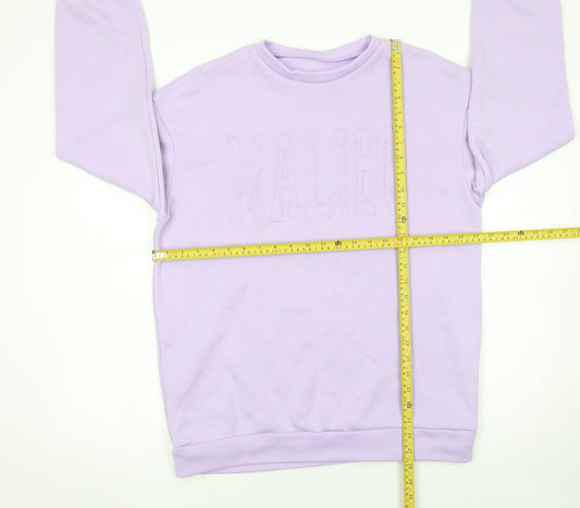 SHEIN Womens Lilac Malibu Sweatshirt Size 10 Regular Fit