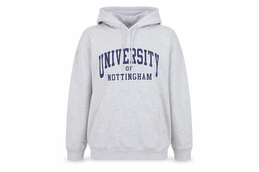 Womens UK Size L Casual Classics Grey Pullover Hoodie