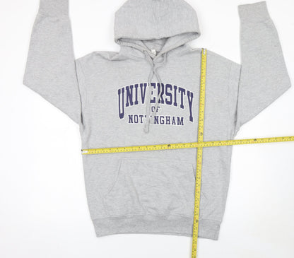 Womens UK Size L Casual Classics Grey Pullover Hoodie