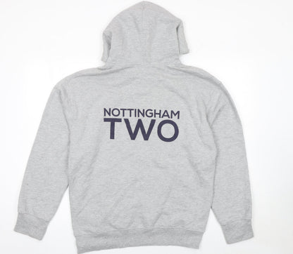 Womens UK Size L Casual Classics Grey Pullover Hoodie