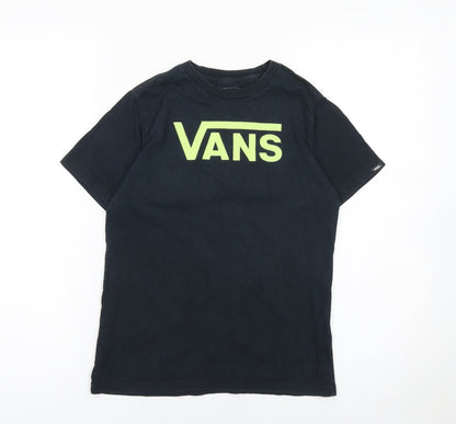 Boys UK Size XL VANS Black Basic T-Shirt