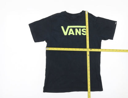 Boys UK Size XL VANS Black Basic T-Shirt