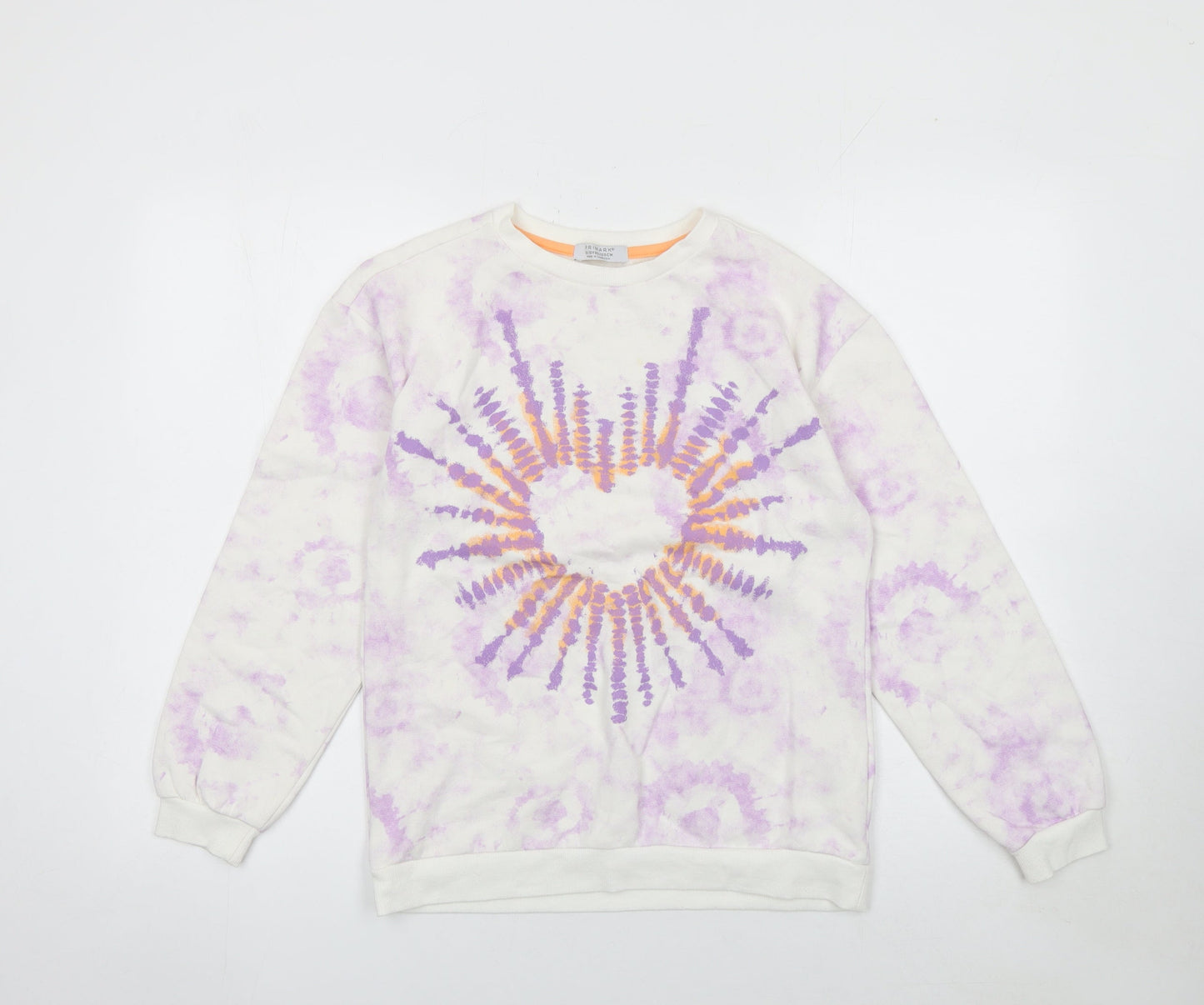 Primark Girls Multicoloured Tie Dye Heart Pullover Sweatshirt 12-13 Years