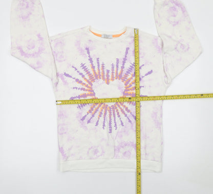 Primark Girls Multicoloured Tie Dye Heart Pullover Sweatshirt 12-13 Years