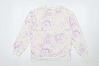 Primark Girls Multicoloured Tie Dye Heart Pullover Sweatshirt 12-13 Years