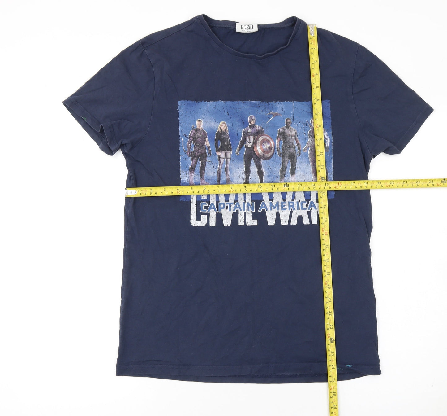 Mens UK Size M Marvel Blue  T-Shirt