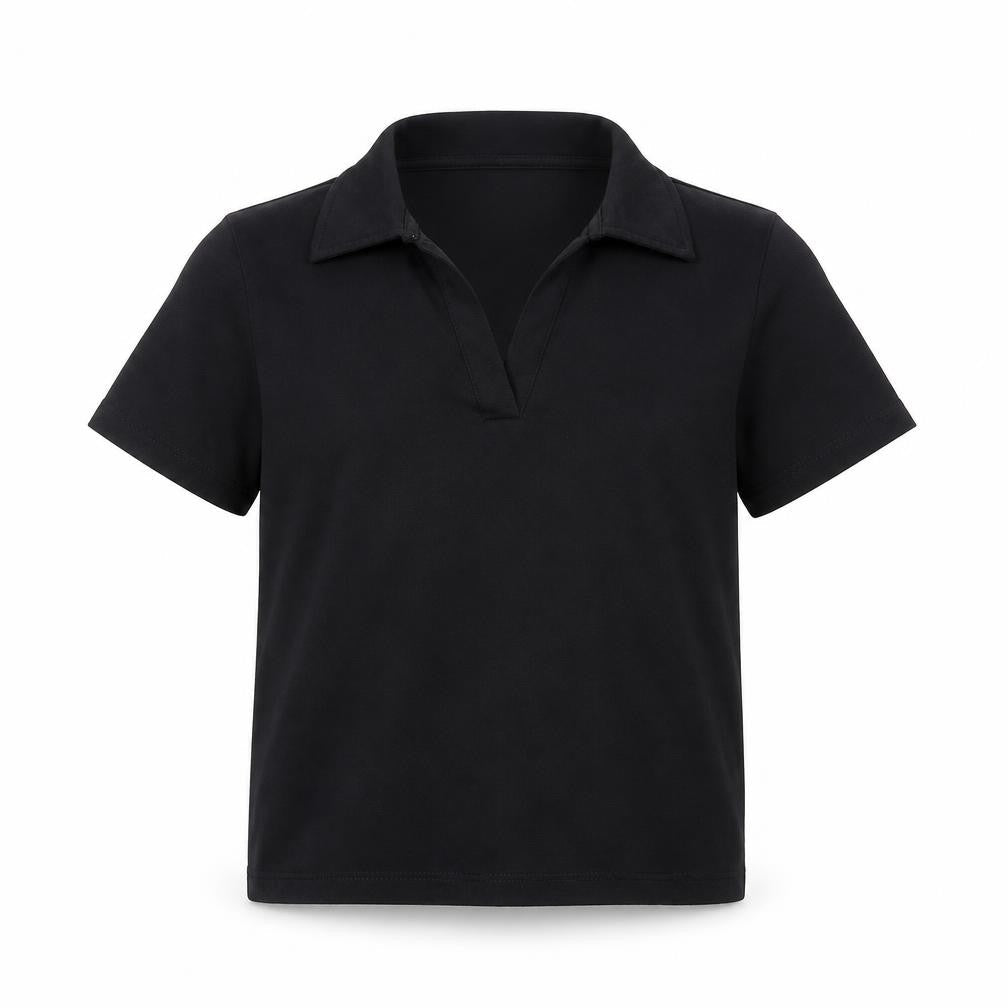 Girls UK Size 12-13 Years New Look Black Basic Polo