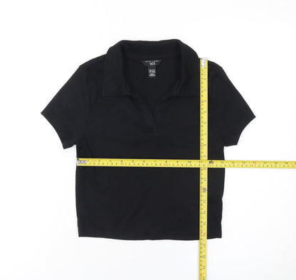 Girls UK Size 12-13 Years New Look Black Basic Polo
