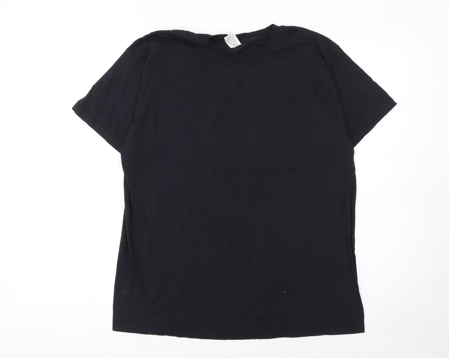 Mens UK Size L Fruit of the Loom Black  T-Shirt