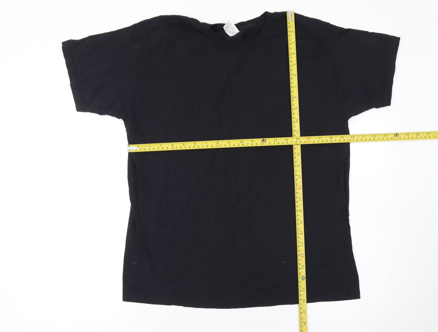 Mens UK Size L Fruit of the Loom Black  T-Shirt
