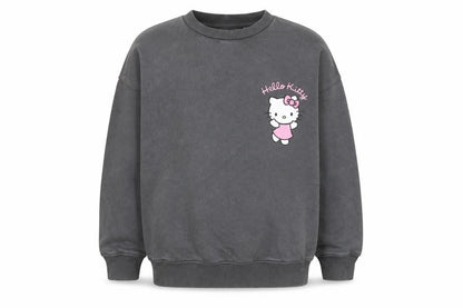 Sanrio Hello Kitty Girls Grey Sweatshirt 10-11 Years Crew Neck Pullover