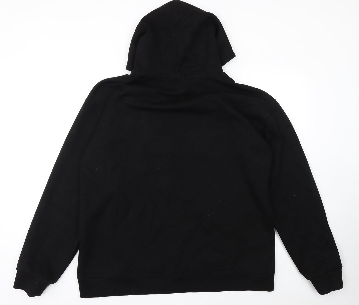 Mens UK Size XL Six Collection Black Pullover Hoodie