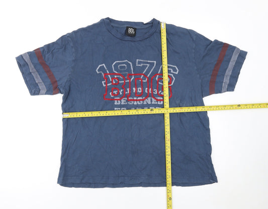 BDG Urban Outfitters Women's Blue M Relaxed Fit Cotton T-Shirt