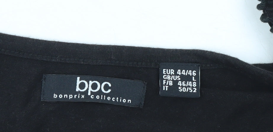 Womens UK Size L bpc bonprix collection Black Tunic Tank