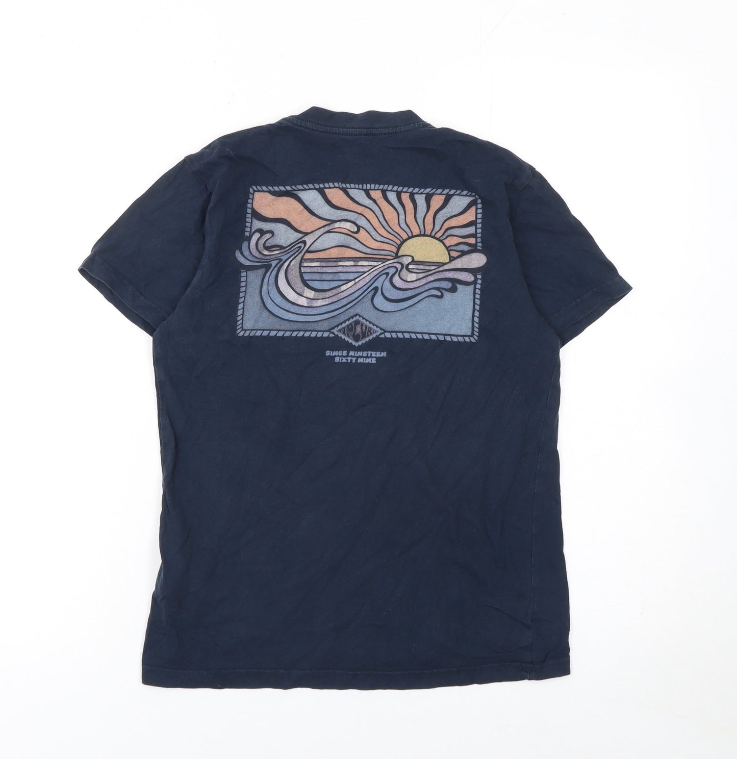 Boys UK Size 12 Years RIP CURL Blue Basic T-Shirt