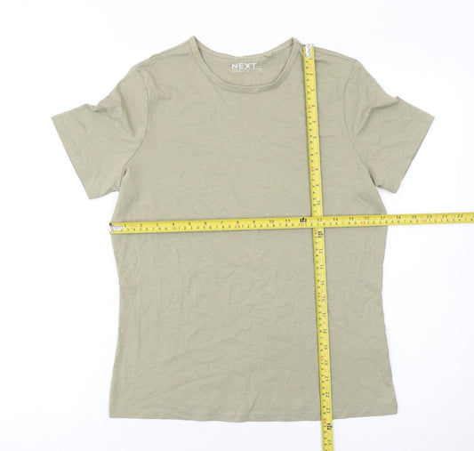 Womens UK Size S NEXT Beige Basic T-Shirt