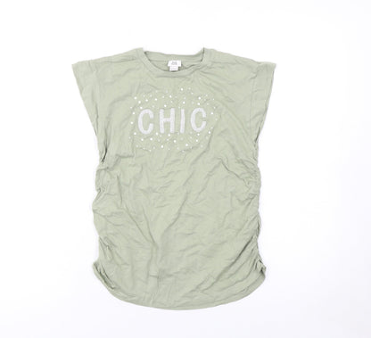 Girls UK Size 11-12 Years River Island Green Basic T-Shirt