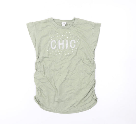 Girls UK Size 11-12 Years River Island Green Basic T-Shirt