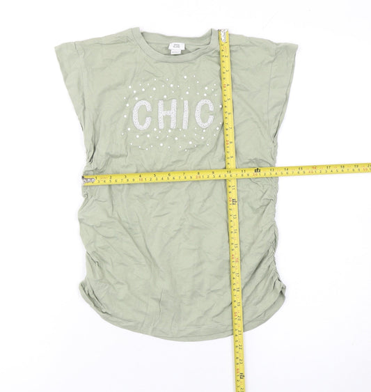 Girls UK Size 11-12 Years River Island Green Basic T-Shirt