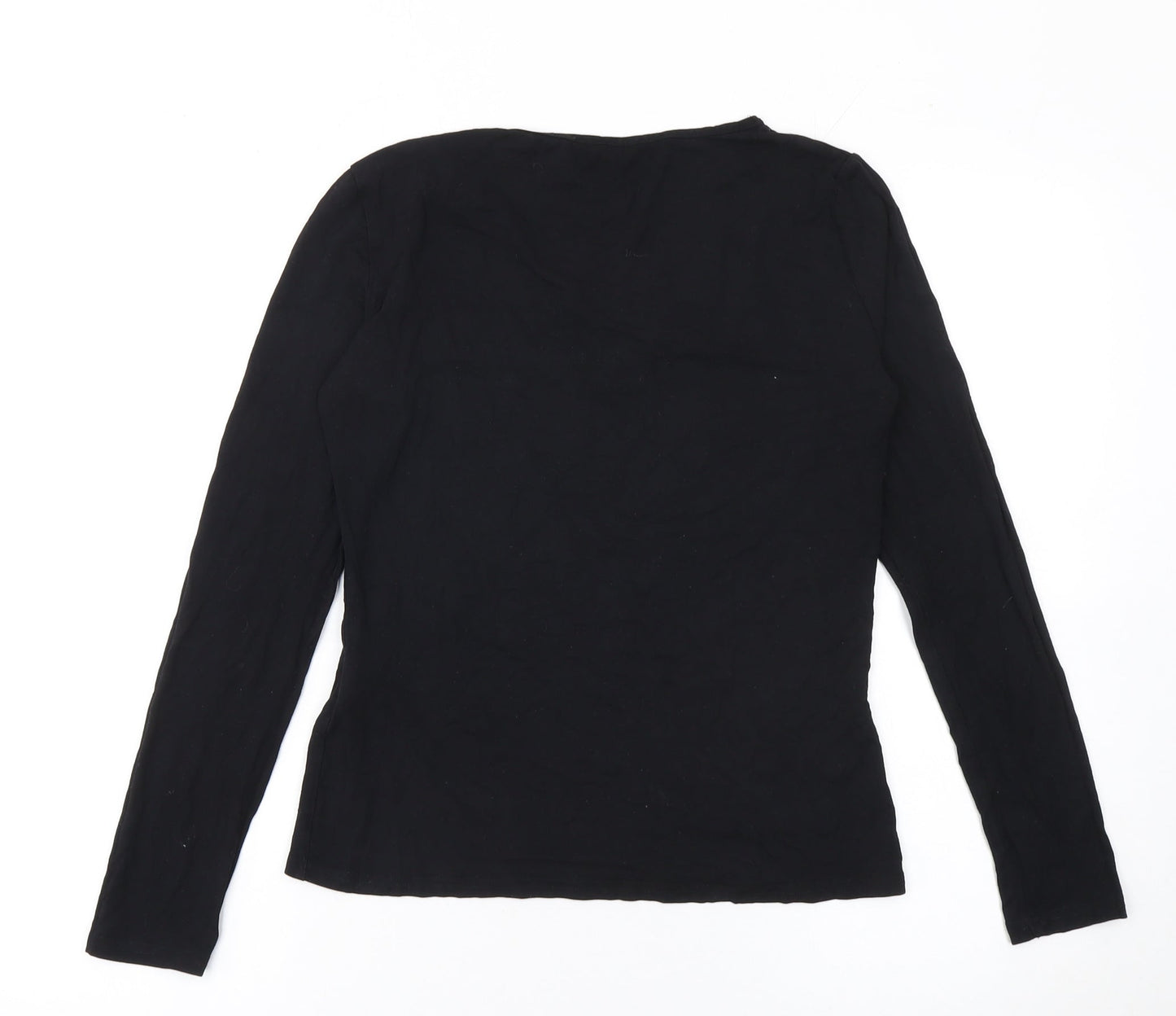 SHEIN Women’s Black Lace V-Neck Long Sleeve Blouse Size L