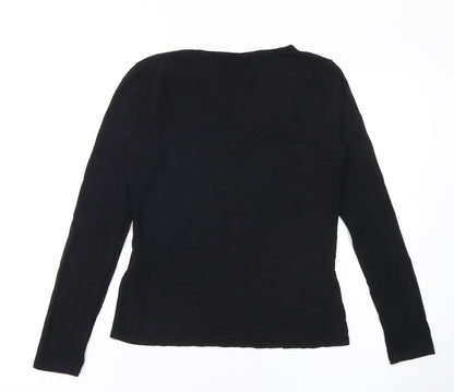 SHEIN Women’s Black Lace V-Neck Long Sleeve Blouse Size L