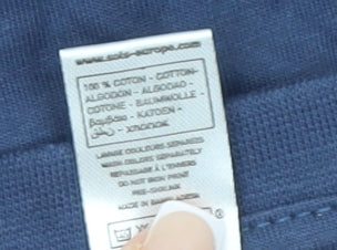 SOL'S Men's Blue XL Graphic Print Crew Neck Cotton T-Shirt