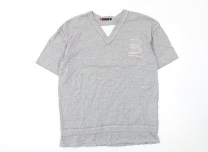 Walé Adeyemi B-side Men’s Grey V-Neck Short Sleeve T-Shirt Size L