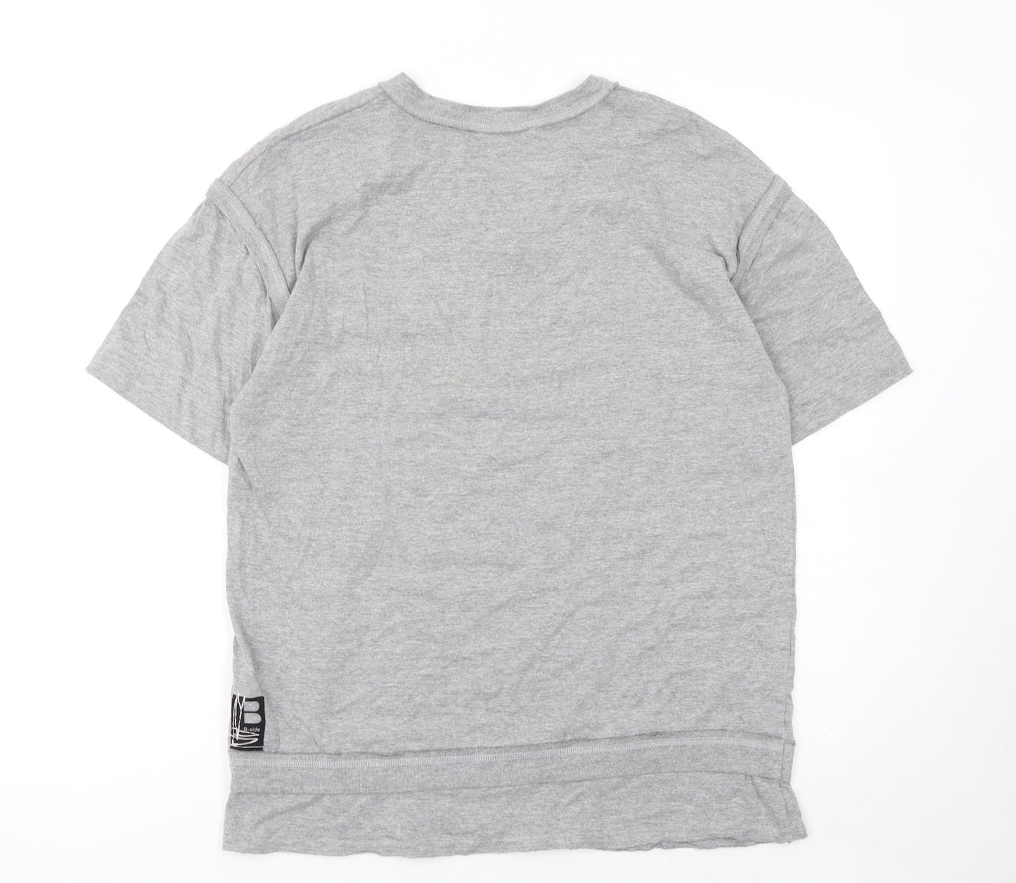 Walé Adeyemi B-side Men’s Grey V-Neck Short Sleeve T-Shirt Size L