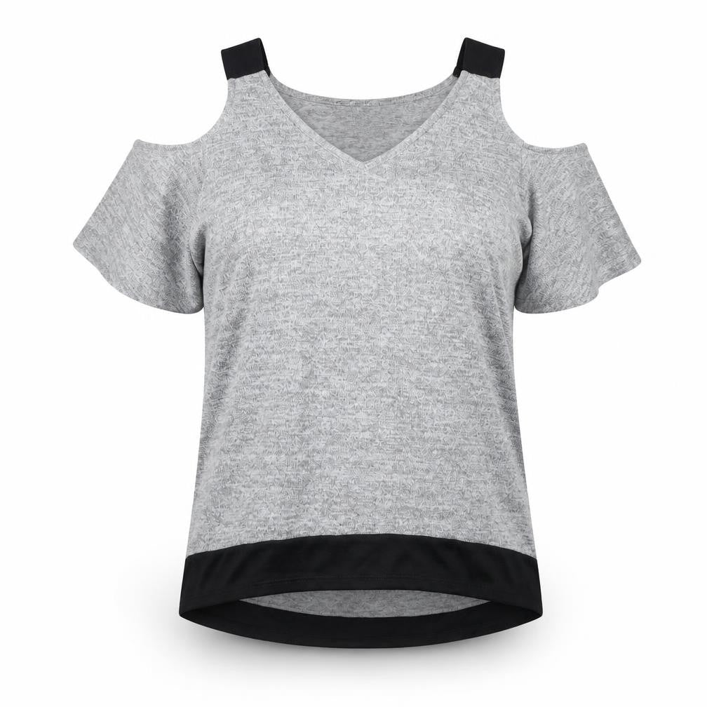 Womens UK Size 8 Lipsy Grey Basic T-Shirt