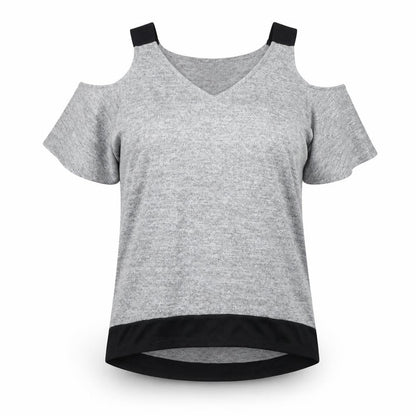 Womens UK Size 8 Lipsy Grey Basic T-Shirt