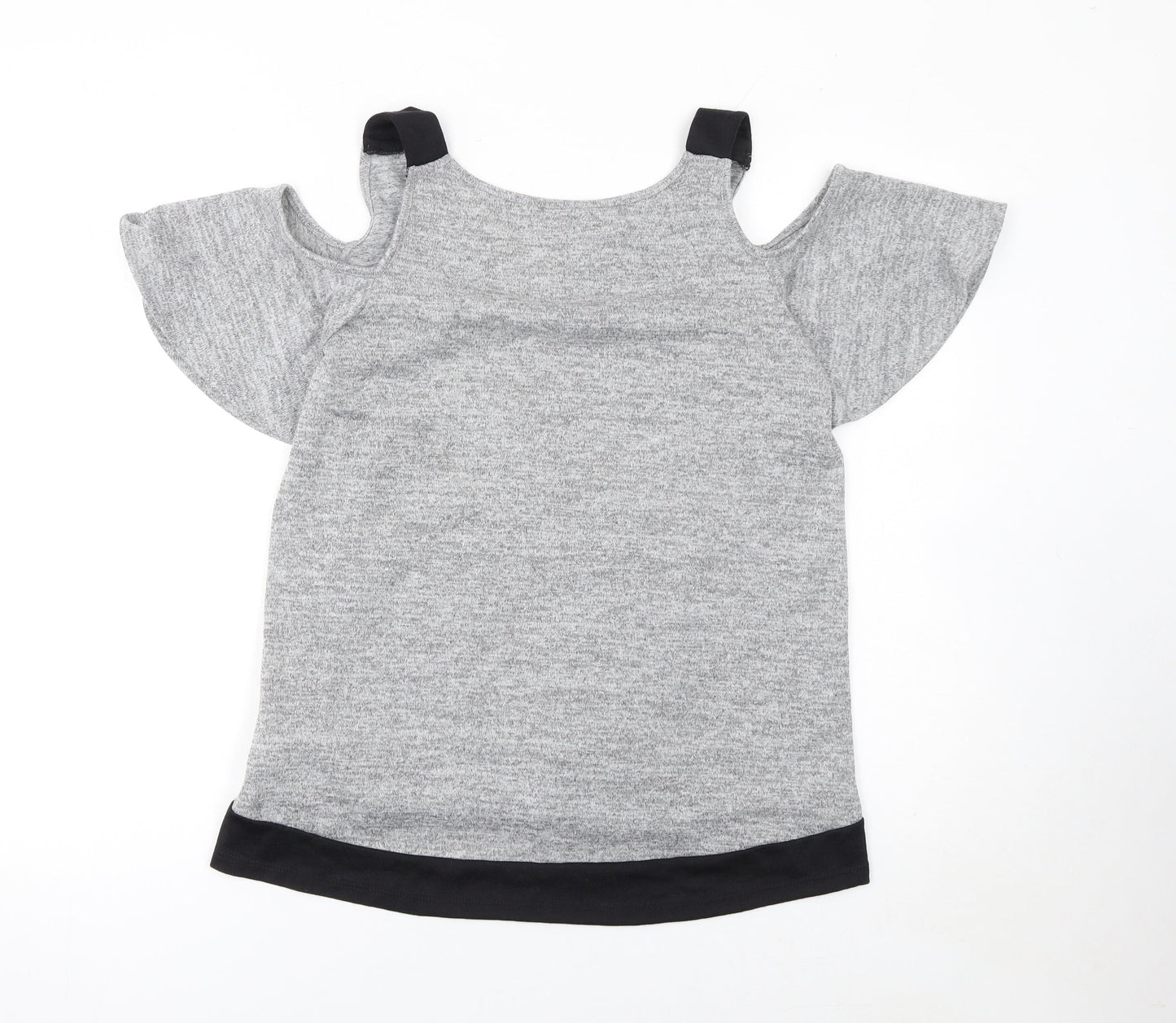 Womens UK Size 8 Lipsy Grey Basic T-Shirt