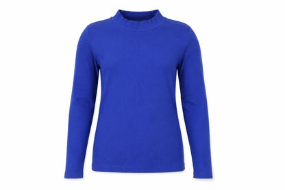 Womens UK Size M Monki Blue Basic T-Shirt