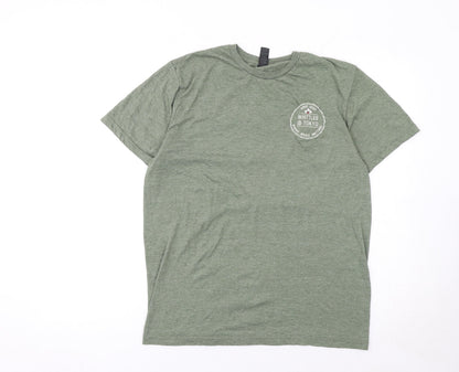 Mens UK Size M Gildan Green  T-Shirt