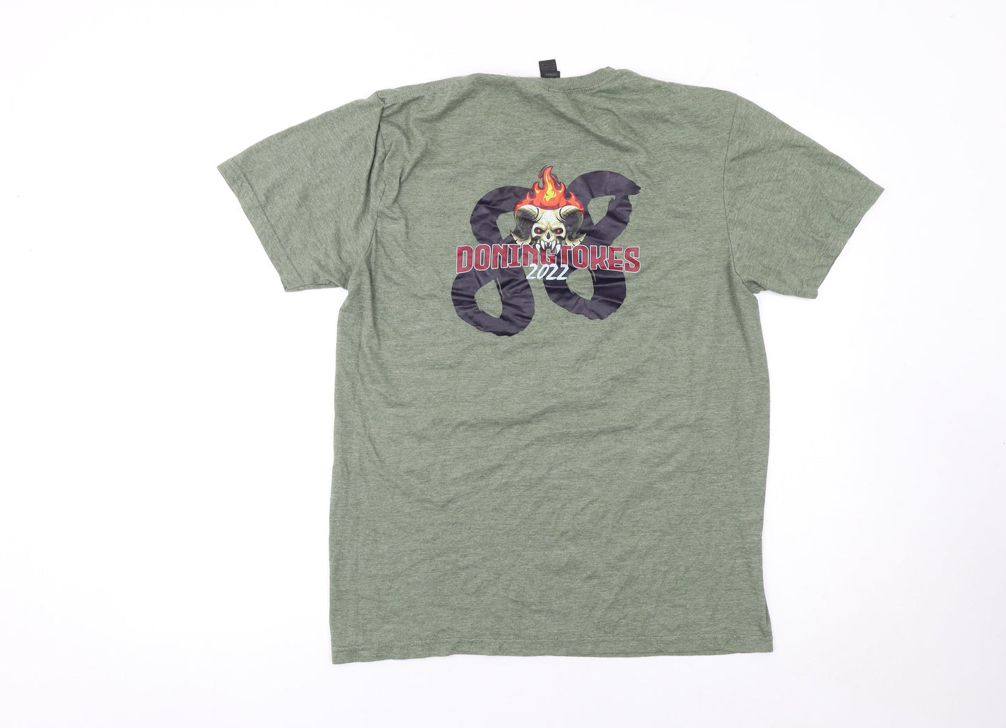 Mens UK Size M Gildan Green  T-Shirt
