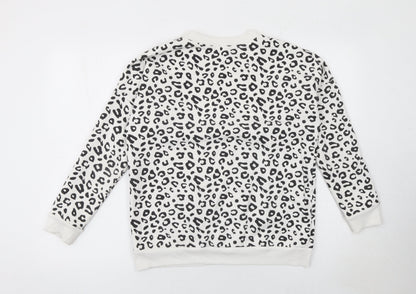 Womens UK Size S Chic and Discreet White Pullover Sweatshirt