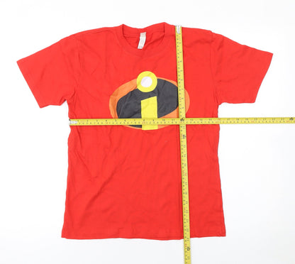 Boys UK Size 12-13 Years Casual Classics Red Basic T-Shirt